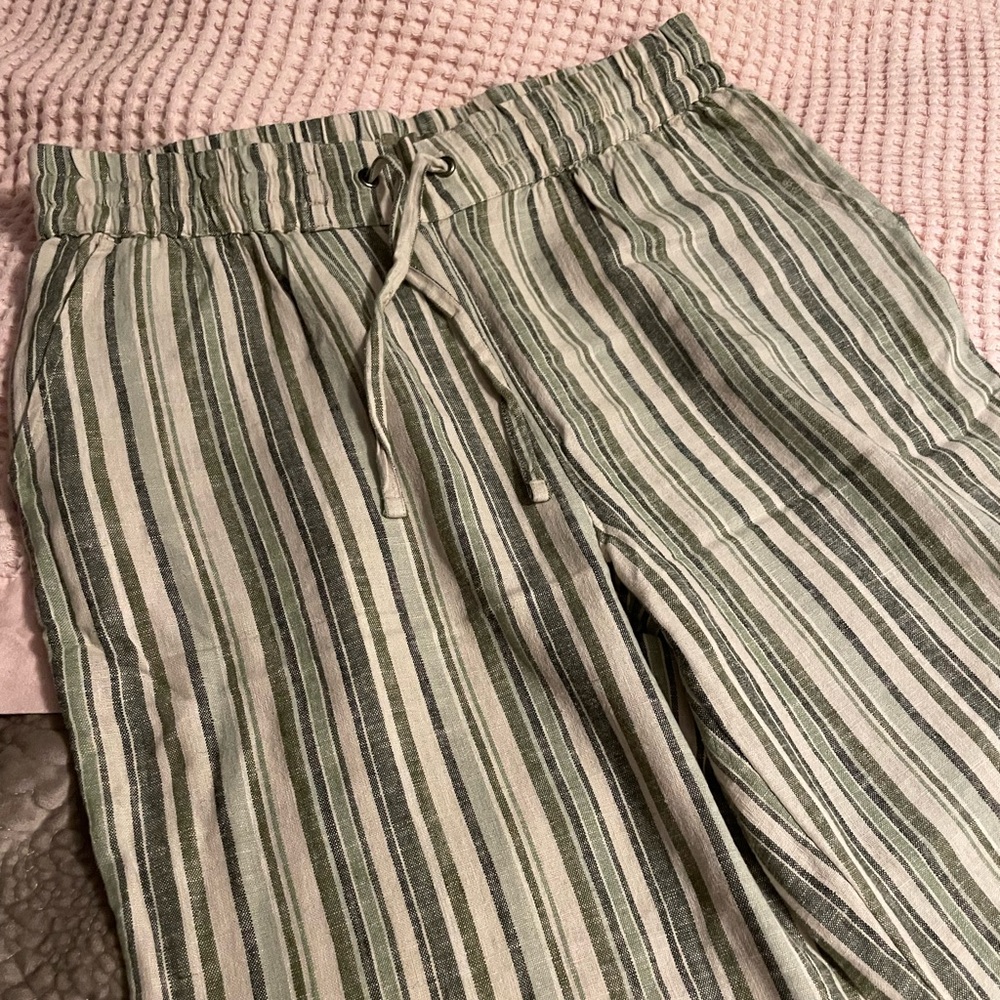 Denim & Co Naturals Linen Wide Leg Pants